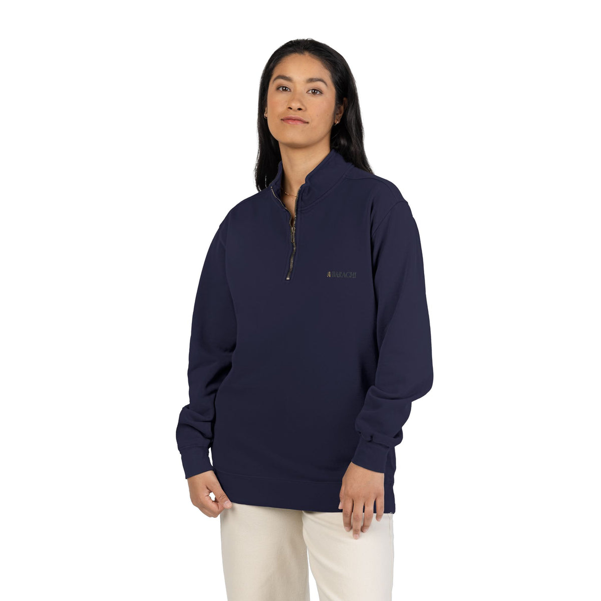 BARACHI- Unisex Adult Quarter-Zip Sweatshirt
