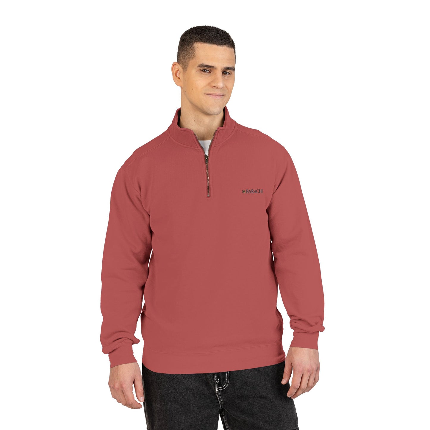 BARACHI- Unisex Adult Quarter-Zip Sweatshirt