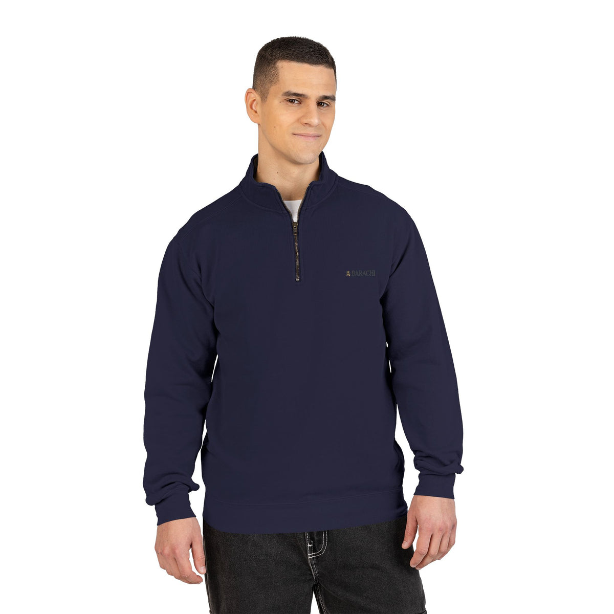BARACHI- Unisex Adult Quarter-Zip Sweatshirt