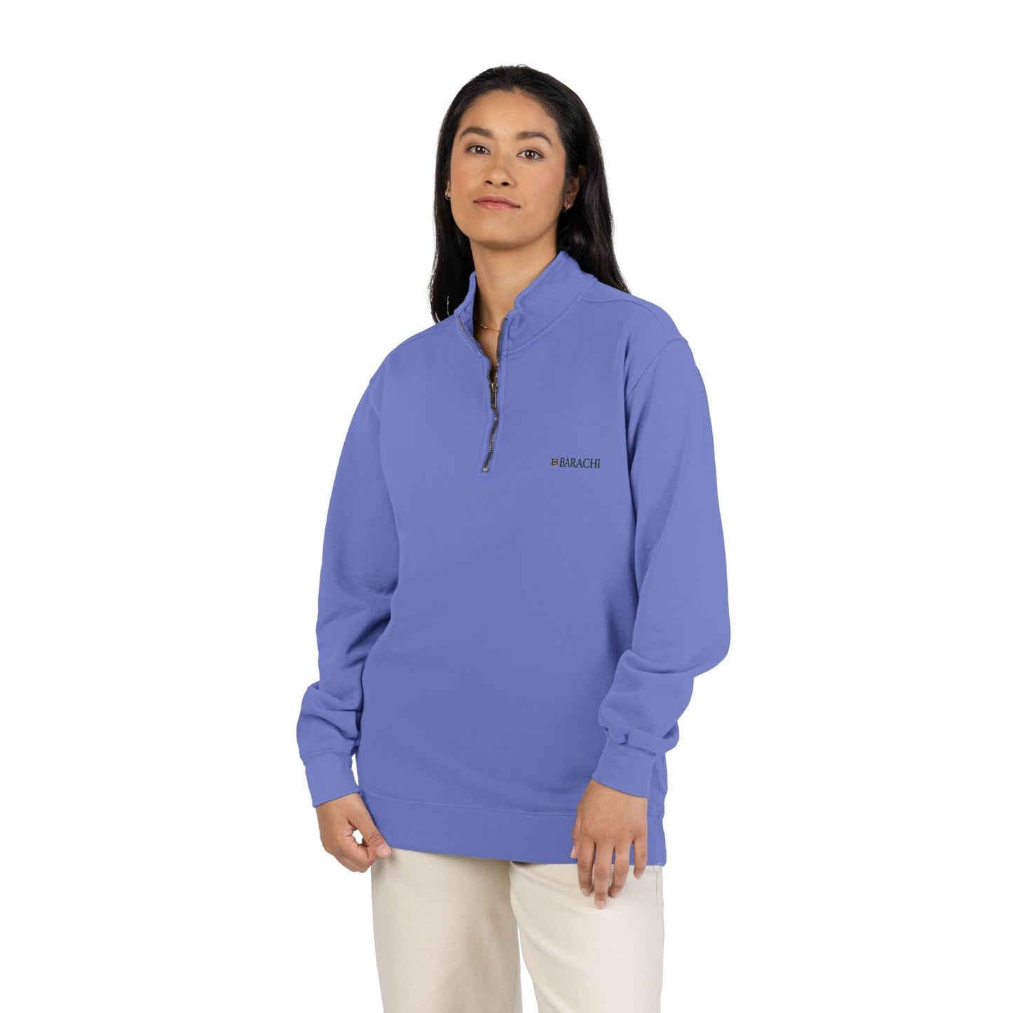 BARACHI- Unisex Adult Quarter-Zip Sweatshirt