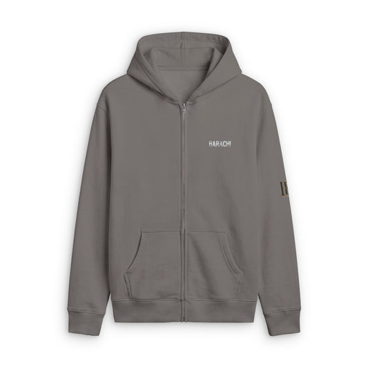 Unisex Relax Faded Zip Hood