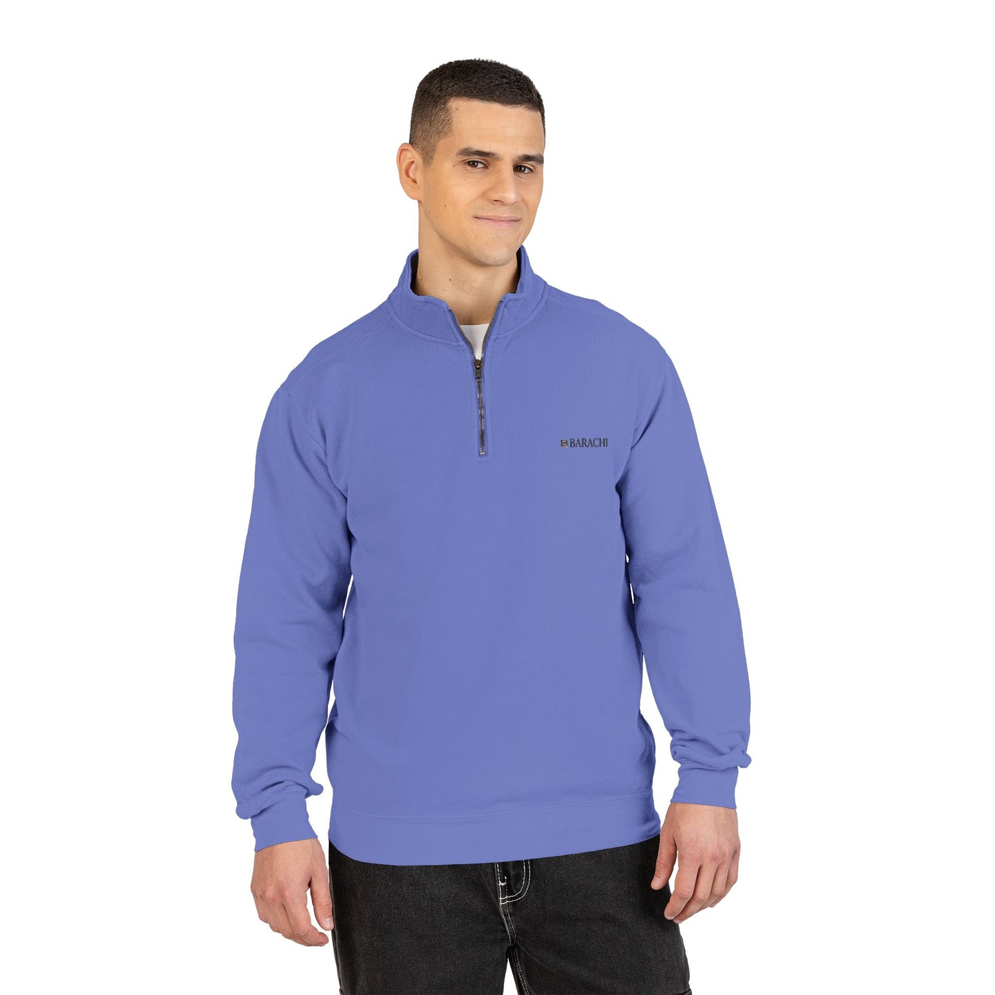 BARACHI- Unisex Adult Quarter-Zip Sweatshirt